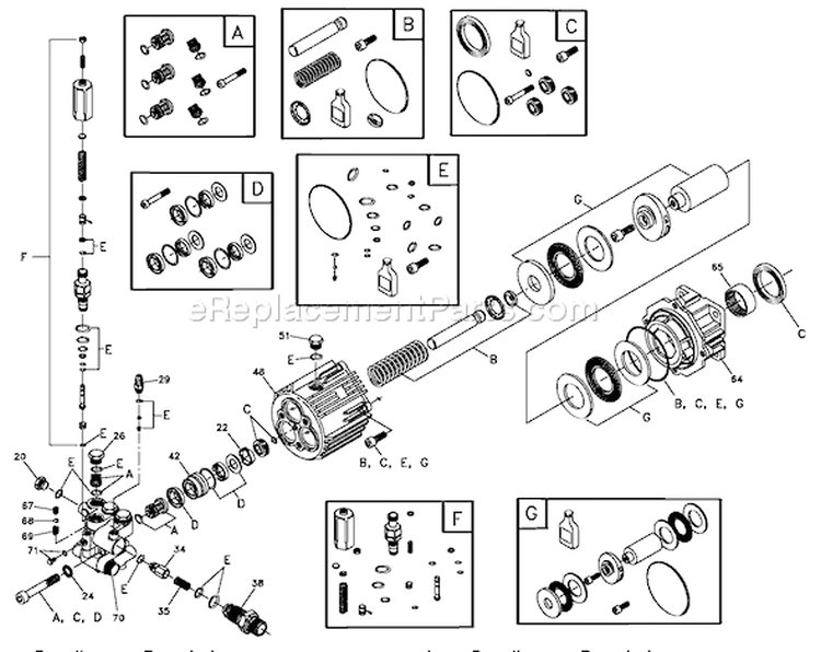 Page A Diagram and Parts List for 1904-0  Briggs and Stratton Pressure Washer
